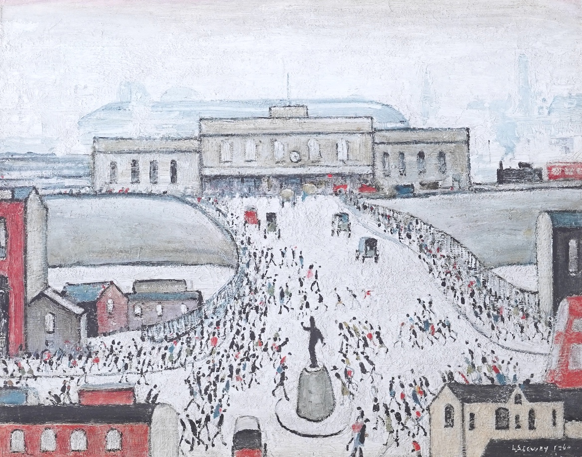 Laurence Stephen Lowry RBA, RA, 1887-1976, 'Station Approach'